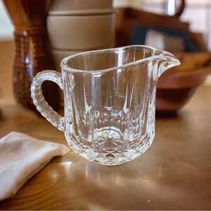Vintage Cristal d'Arques France Longchamp 24% Lead Crystal Creamer Pitcher